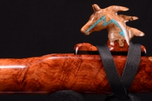 Amboyna Burl Native American Flute, Minor, Mid F#-4, #G19C